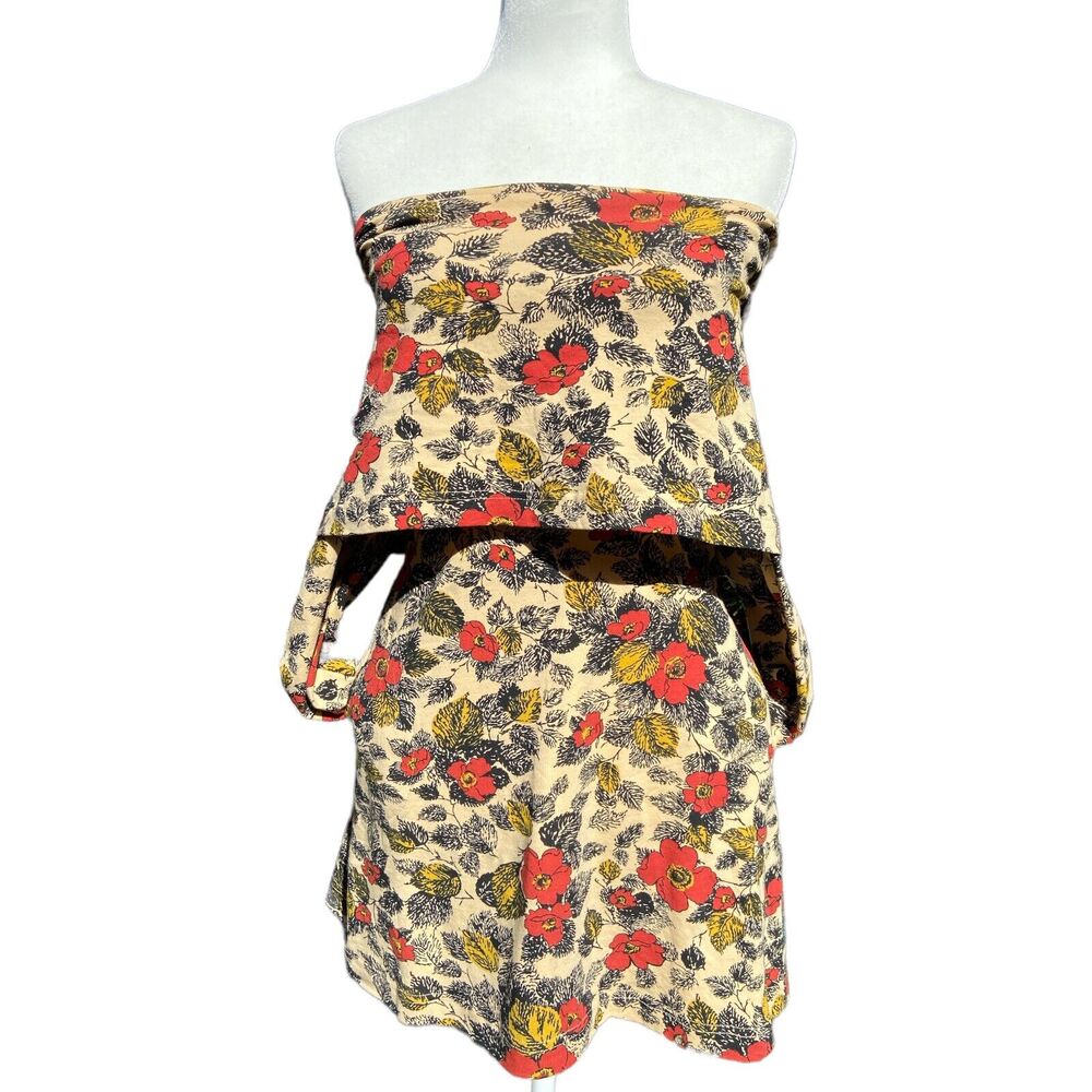 Effie’s Heart Floral Off the Shoulder Mini‎ Dress Size Small With Pockets!
